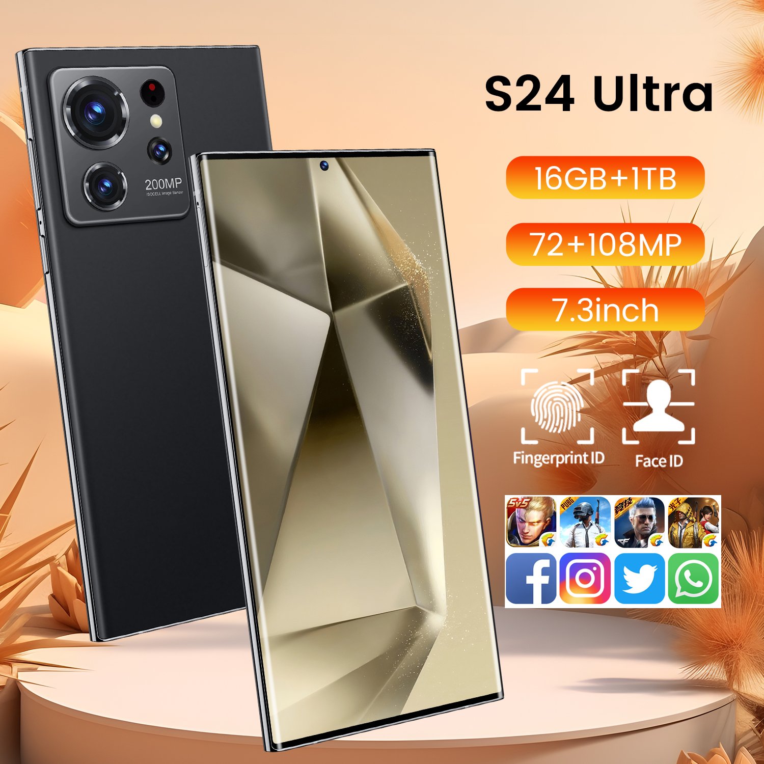 2023 Hot 2+16gb S24 Ultra 5g For 5G cellphone S24 Ultra Telephone